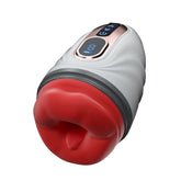 Vibrador de pene con varilla calefactora y envoltorio bucal